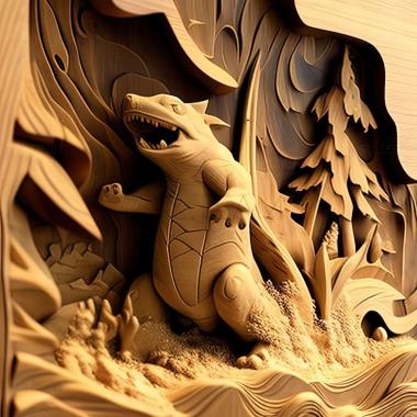 3D модель Right On Rhydon Follow the Surfing Saidon The Battle at dff (STL)